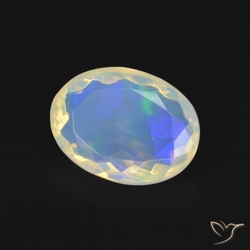 Opale Multicolore naturelle ovale, 2.32 ct, Transparent