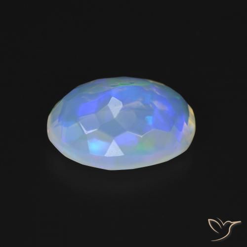 Opale Multicolore naturelle ovale, 2.32 ct, Transparent