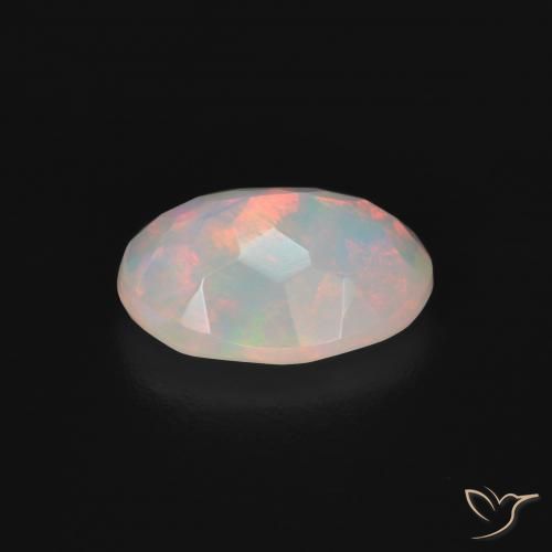 Opale Multicolore naturelle ovale, 1.42 ct, Transparent