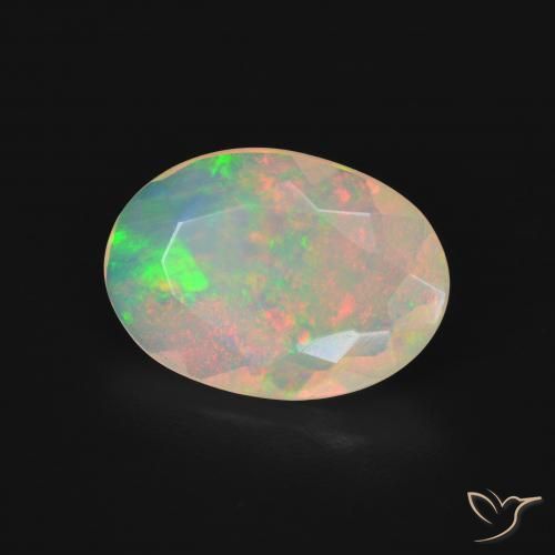 Opale Multicolore naturelle ovale, 2.66 ct, Transparent