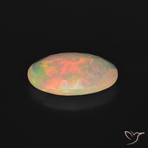 Opale Multicolore naturelle ovale, 2.66 ct, Transparent