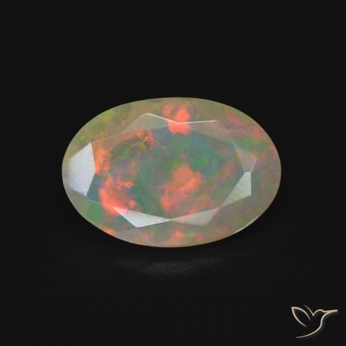 1.73ct Naturel Multicolore Opale, ovale, Transparent