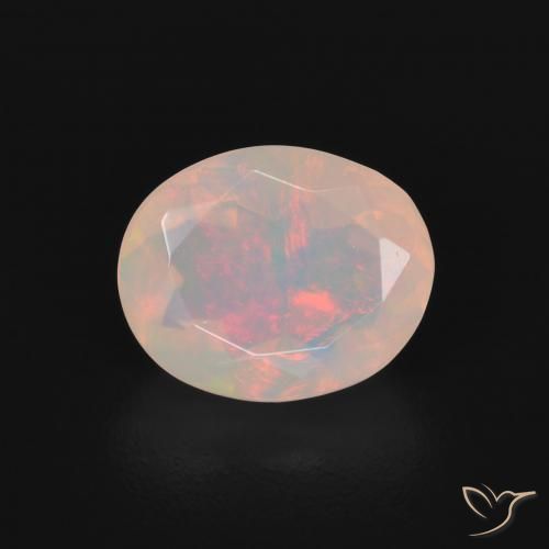 1.20ct Naturel Multicolore Opale, ovale, Transparent, Photo A