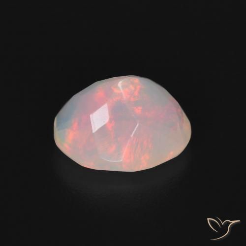 Opale Multicolore naturelle ovale, 1.20 ct, Transparent