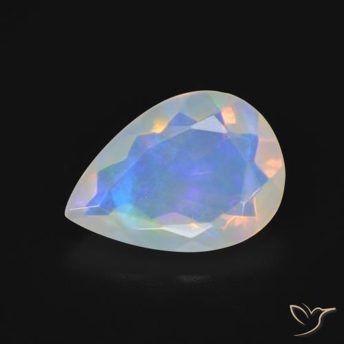 3.01ct Naturel Multicolore Opale, En forme de poire, Transparent, Photo A