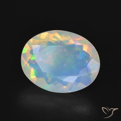 Opale Multicolore naturelle ovale, 2.76 ct, Transparent