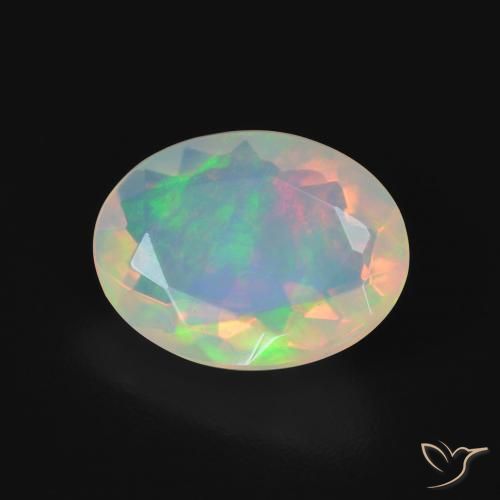 1.87ct Naturel Multicolore Opale, ovale, Transparent