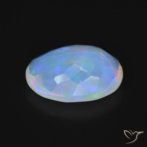 Opale Multicolore naturelle ovale, 4.41 ct, Transparent