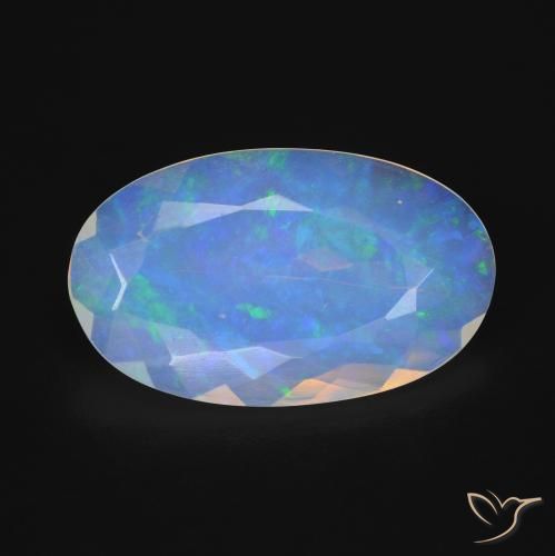 5.88ct Naturel Multicolore Opale, ovale, Transparent