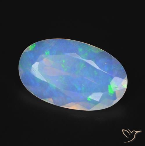 Opale Multicolore naturelle ovale, 5.88 ct, Transparent