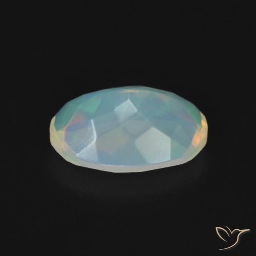 Opale Multicolore naturelle ovale, 1.21 ct, Transparent