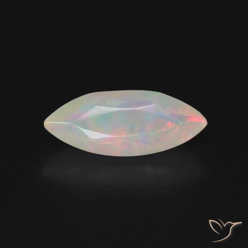 0.70ct Naturel Multicolore Opale, Marquise, Transparent