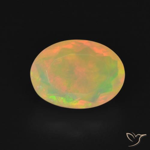1.70ct Naturel Multicolore Opale, ovale, Transparent