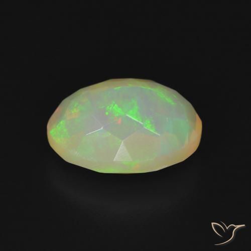 Opale Multicolore naturelle ovale, 1.70 ct, Transparent