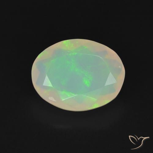 1.10ct Naturel Multicolore Opale, ovale, Transparent