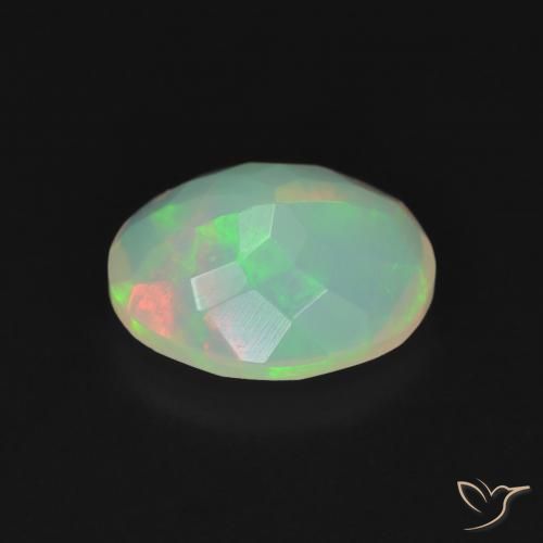 Opale Multicolore naturelle ovale, 1.10 ct, Transparent