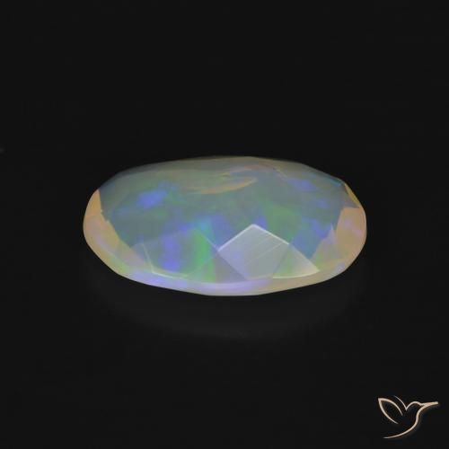 Opale Multicolore naturelle ovale, 2.05 ct, Transparent