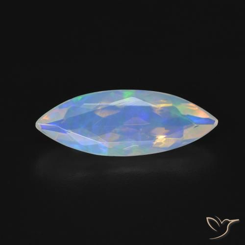 1.35ct Naturel Multicolore Opale, Marquise, Transparent