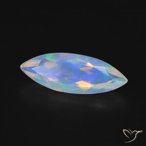 Opale Multicolore naturelle Marquise, 1.35 ct, Transparent
