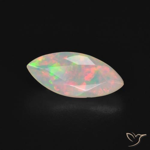 Opale Multicolore naturelle Marquise, 0.71 ct, Transparent