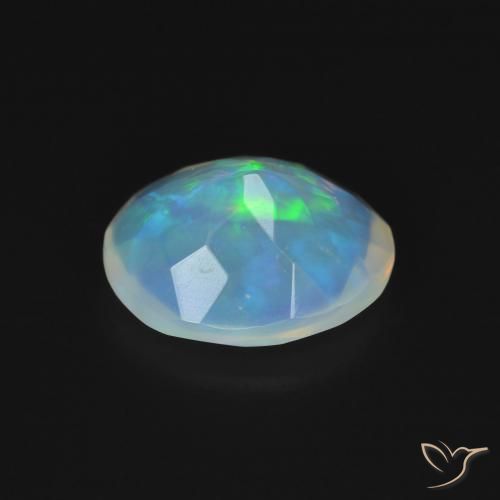 Opale Multicolore naturelle ovale, 1.08 ct, Transparent