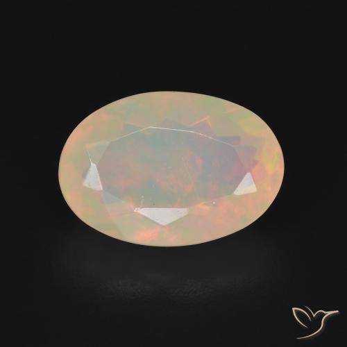 2.89ct Naturel Multicolore Opale, ovale, Transparent