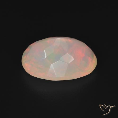 Opale Multicolore naturelle ovale, 2.89 ct, Transparent