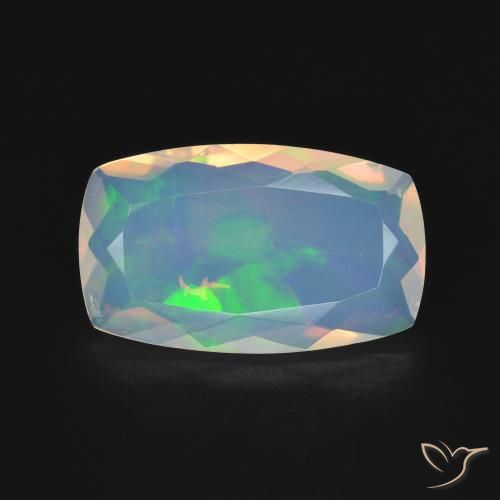 2.67ct Naturel Multicolore Opale, Coussin, Transparent