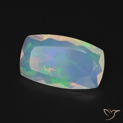 Opale Multicolore naturelle Coussin, 2.67 ct, Transparent