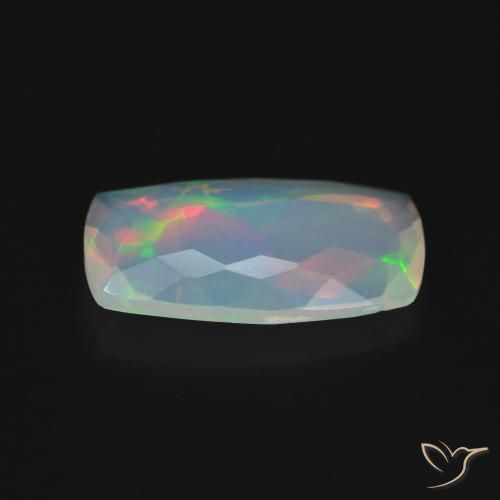 Opale Multicolore naturelle Coussin, 2.67 ct, Transparent