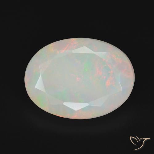 5.28ct Naturel Multicolore Opale, ovale, Opaque