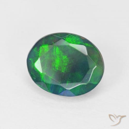 Opale Multicolore naturelle ovale, 1.18 ct, Opaque
