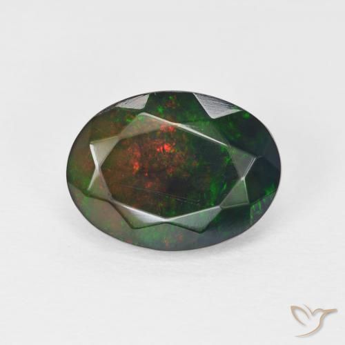 1.71ct Naturel Multicolore Opale, ovale, Opaque