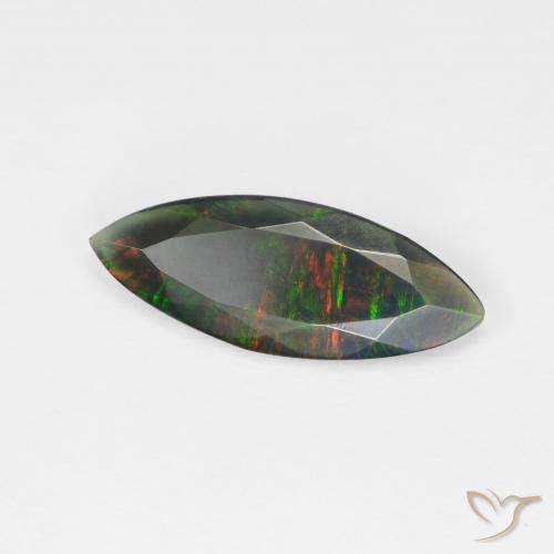 Opale Multicolore naturelle Marquise, 1.01 ct, Transparent