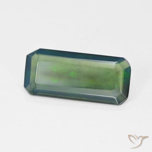 Opale Multicolore naturelle Octogone / coupe Émeraude, 2.36 ct, Transparent