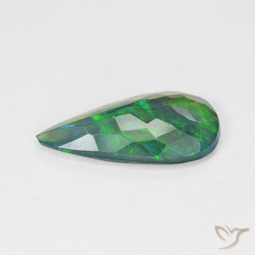 Opale Multicolore naturelle En forme de poire, 1.78 ct, Transparent