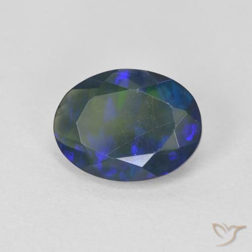 Opale Multicolore naturelle ovale, 1.35 ct, Transparent