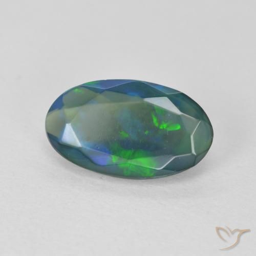 Opale Multicolore naturelle ovale, 1.12 ct, Transparent