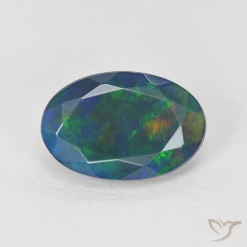 1.32ct Naturel Multicolore Opale, ovale, Transparent, Photo A