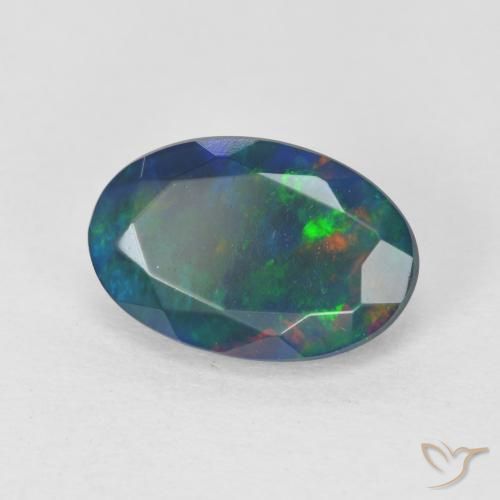 Opale Multicolore naturelle ovale, 1.32 ct, Transparent