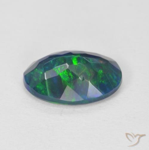 Opale Multicolore naturelle ovale, 1.32 ct, Transparent