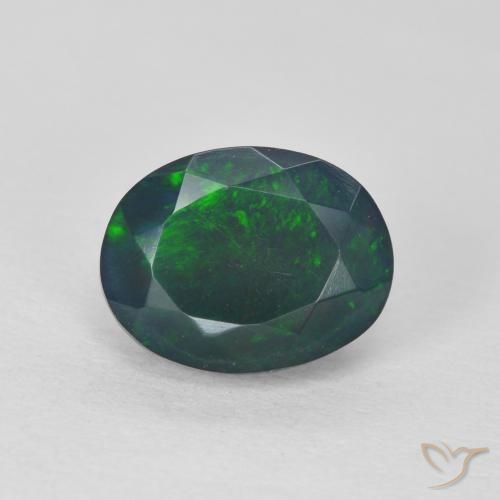 1.37ct Naturel Multicolore Opale, ovale, Translucide