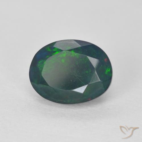 Opale Multicolore naturelle ovale, 1.37 ct, Translucide