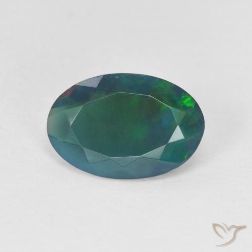 1.09ct Naturel Multicolore Opale, ovale, Transparent