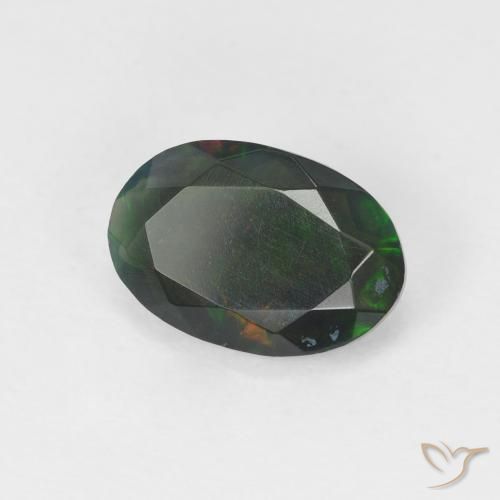Opale Multicolore naturelle ovale, 1.05 ct, Transparent