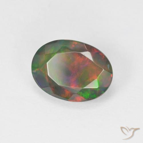 Opale Multicolore naturelle ovale, 1.65 ct, Translucide