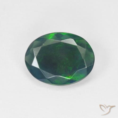 1.13ct Naturel Multicolore Opale, ovale, Translucide