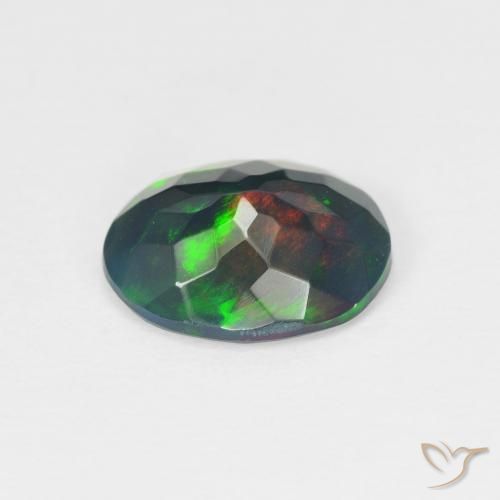 Opale Multicolore naturelle ovale, 1.13 ct, Translucide