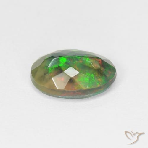 Opale Multicolore naturelle ovale, 1.60 ct, Translucide