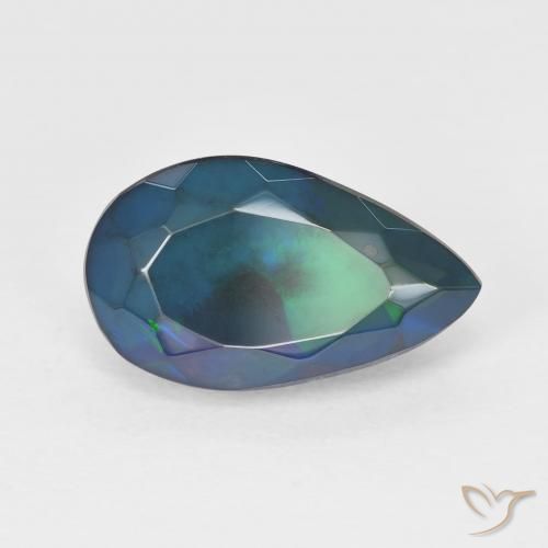 Opale Multicolore naturelle En forme de poire, 2.34 ct, Translucide